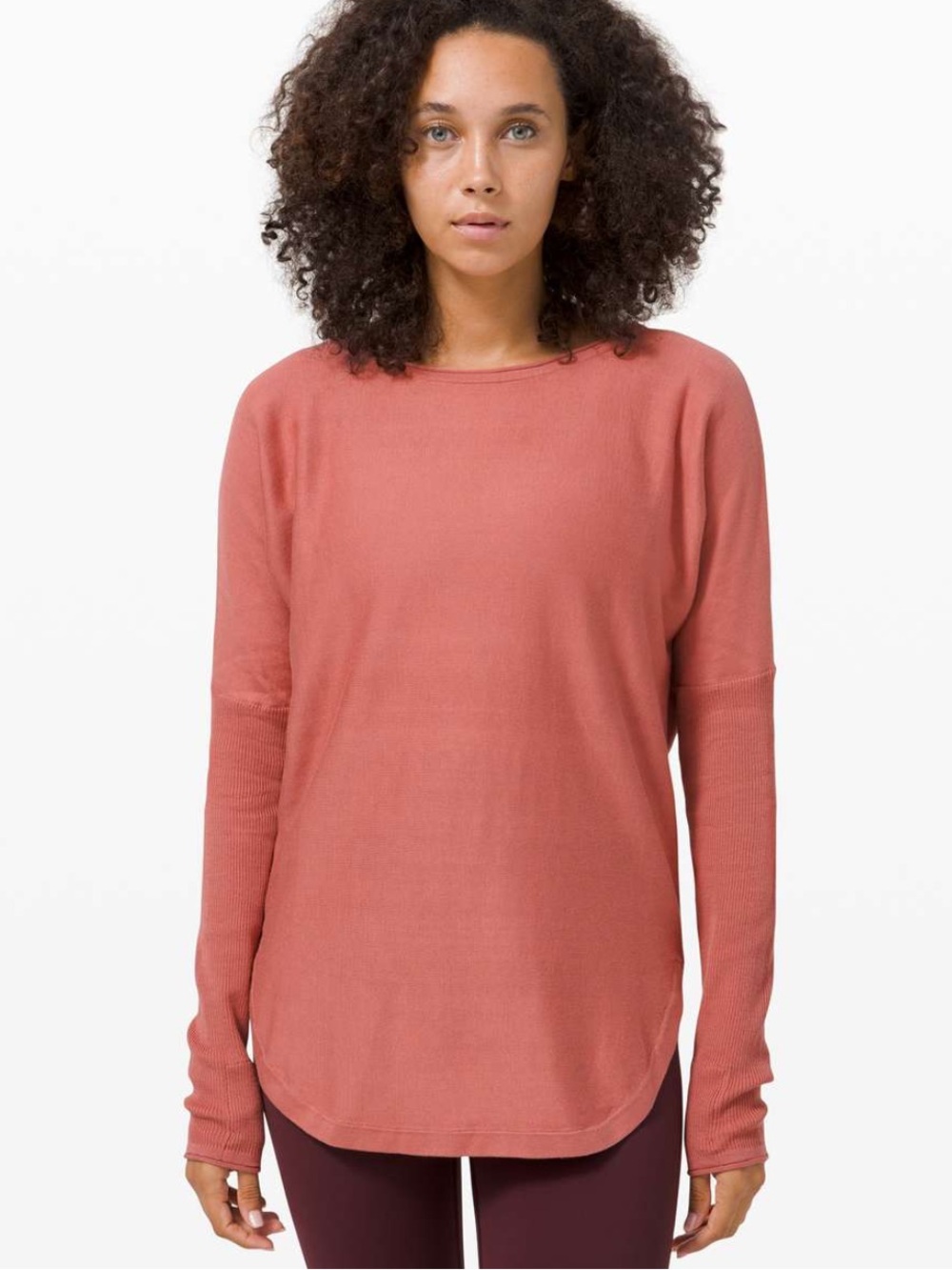 lululemon athletica Long Sleeve Crew in Dusty Rose